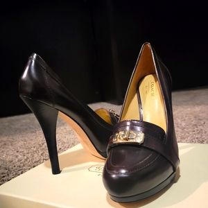 Coach Leatherwar,  Size 5.5 M, Bordeaux Heels